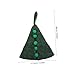 TEHAUX Wizard Hat Peasecod Shape Costume Accessory for Halloween Parties Fun Cosplay Prop for All Ages Design for Festivals and Photoshoots