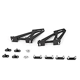 Akozon Spoiler Mount Brackets, Universal Car Spoiler Mounting Brackets CNC Aluminum Alloy Rear Wing Trunk Racing Tail Spoiler Legs Mount Brackets