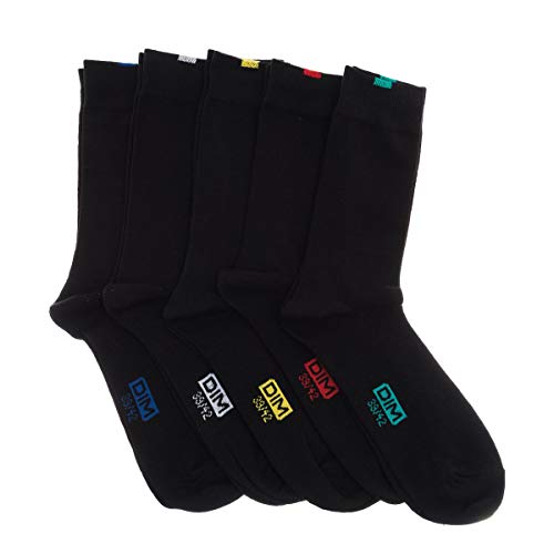 DIM Chaussettes Homme EcoDIM Talon/Pointes Renforcés x5,...