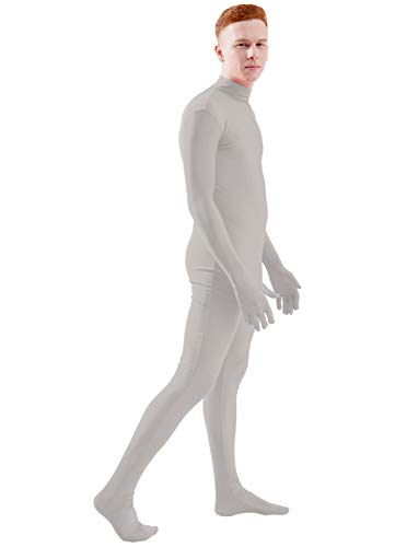 Image of Ensnovo Mens Mock Neck Full Body Unitard Spandex Zentai Suits Costumes