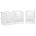 Akro-Mils 08212SCLAR 30210 AkroBins Plastic Storage Bin Hanging Stacking Containers, (5-Inch x 4-Inch x 3-Inch), Clear, 6-Pack