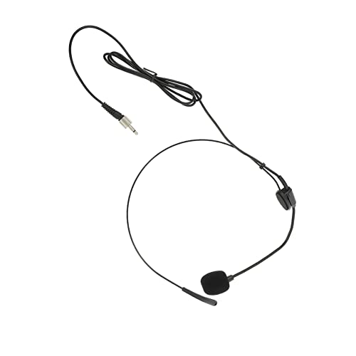 Yardwe Adjustable Over Ear Microphone Headset Condenser for Voice Amplifier 3.5mm Jack