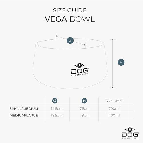 DOG Copenhagen Vega Hundenapf, S/M, Cool Grey