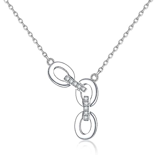 Collier en argent sterling S925 pour femme le cadeau idéal avec son pendentif anneau chic