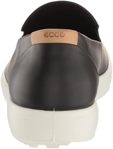 ECCO Women's Soft 7 Slip ON Sneaker, Black/Powder, 8-8.5 | Image 2