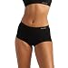 Boody Organic Bamboo EcoWear Women's BoyLeg Briefs,Black,Small/Medium