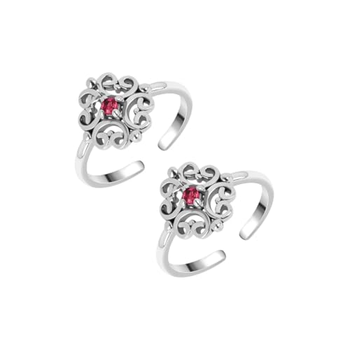 Image of ROOVI 925 Sterling Silver BIS Hallmarked Toe Ring I Gifts for Girlfriend, Gifts for Women & Girls| With Certificate of Authenticity and 925 Stamp