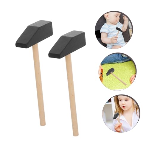 FUNNETOYU 5 Stück Holzhammer, Spielzeug Für Kinder, Kleiner Und Sicherer Hammer Für Kinder-DIY-projekte Und Holzhausbau