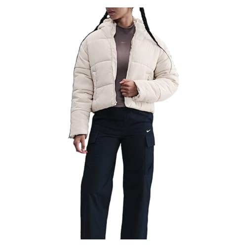 Nike Sportswear Classic Puffer Lockere Therma-Fit Jacke Mit Kapuze Für Damen, Light Bone/White, FZ5899-072, 2XL – Ansicht 1