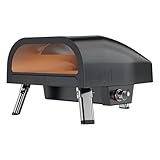 Nexgrill Ora 16" Portable Tabletop Propane Pizza Oven, 24,000BTUs, Portable Gas Pizza Cooker with Foldable Legs, Auto Rotating Cordierite Pizza Stone - 820-0088