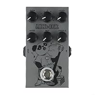 【High-End Metal Design】Crafted with a and portable high-end metal design, this electric guitar distortion pedal ensures longevity and convenience for musicians. 【9-Tone Selection】Featuring 9 distinct tone selections, including 1 boost effect, 4 overd...