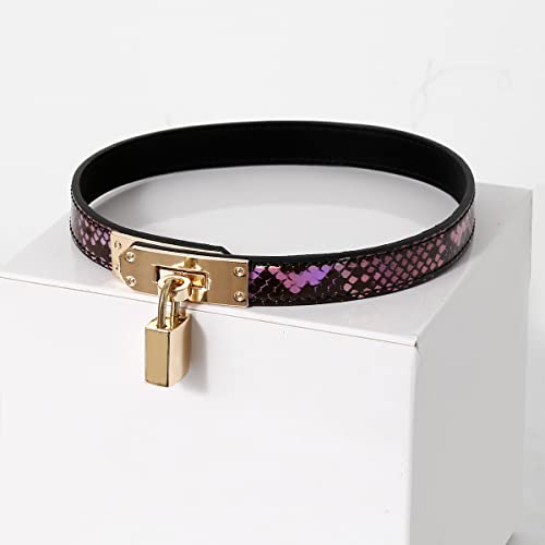 OnundOn Halsband Frauen Sex Halsfessel mit Schloss Doppelnutzung Halsbänder Handschellen BDSM Slave Halsband schmal Bondage-sets