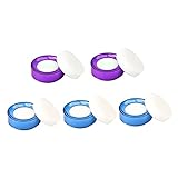 FUNOMOCYA 2sets Counting Finger Sponges Finger Moistener Sponges Hand Counting Tool for Bank 5pcs*2 Random