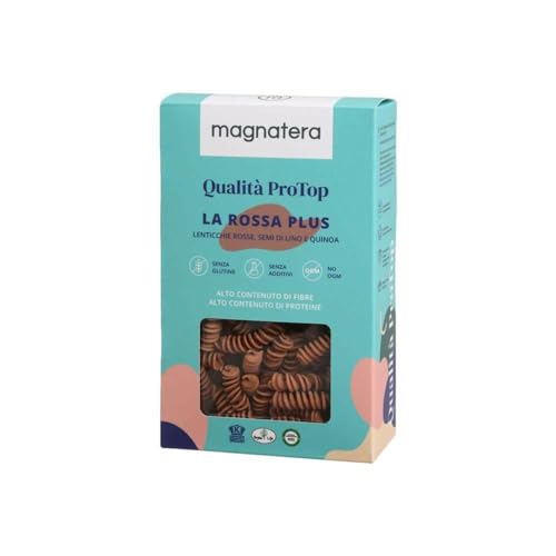 fusilli di lenticchie, lino e quinoa senza glutine 250g