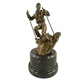 La base en marbre poli assure poids et grande stabilité