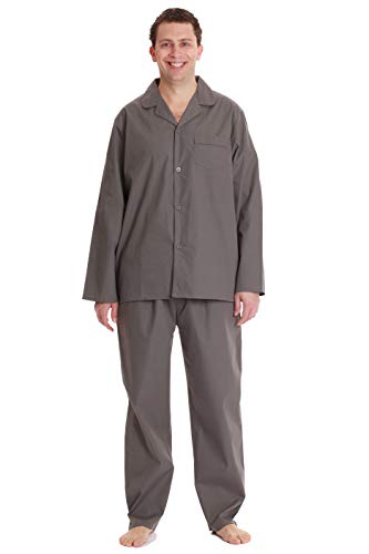 #followme Plaid Pajama Set for Men Long Sleeve Long Pant Sleepwear and Loungewear Pjs