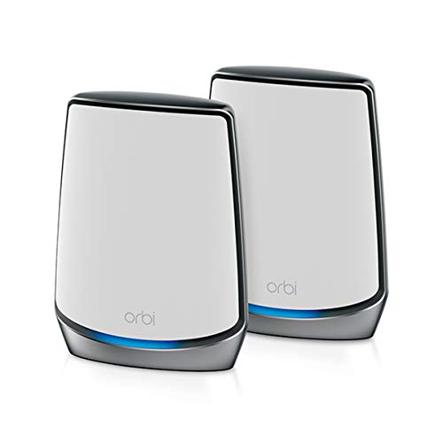 NETGEAR Orbi Mesh WiFi 6 Tribanda RBK852, Kit de 2 (router WiFi 6 + satélite), Cobertura hasta hasta 350 m² y hasta 100 dispositivos, AX6000 (hasta 6 Gbps)