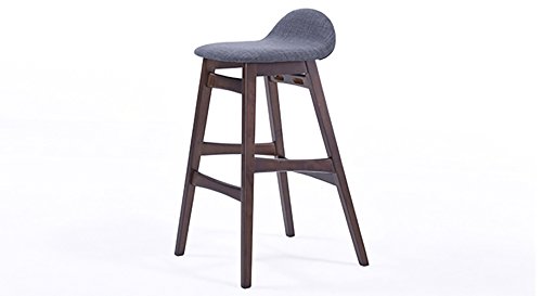 Image of Urban Ladder Beke Bar Stools - Set of 2 (Finish : Dark Walnut)