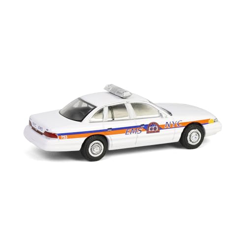 Auto a escala 1:64 Ford Crown Victoria 1994 NYC EMS miniatura 5