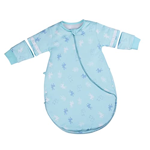 Hemobllo Saco de Dormir para Niña Invierno Saco Envolvente de Algodón Diseño con Mangas Desmontables para Recién Nacidos y Pequeños Manteniendo el