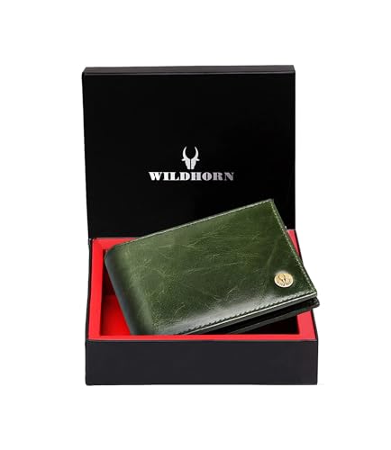WILDHORN RFID Protected Genuine Leather Wallet for Men