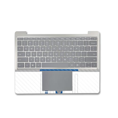 Image of MightySkins Carbon Fiber Skin Compatible with Microsoft Surface Laptop Go 3 (2023) Full Wrap Kit - Cyber Bot | Protective, Durable Textured Carbon Fiber Finish | Made in The USA