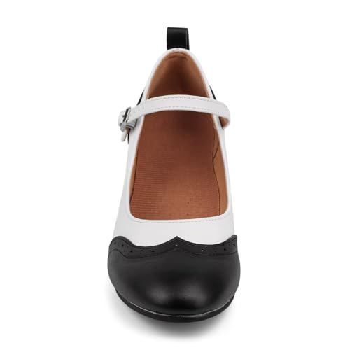 Character Shoes for Women Dance Shoes,Stylish Ankle Strap Heels for Ballroom,Salsa,Tango3