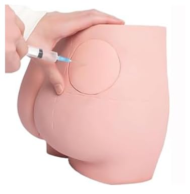 Buttock Injection Model Intramuscular Injection Training Model with Removable Skin Module and Rectal Module, for Correct Injection Technique and Depth
