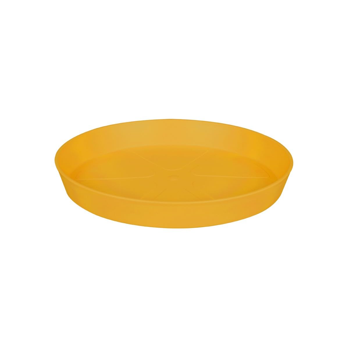 Elho Loft Urban Okrągły spodek 21 - Spodek na zewnątrz i akcesoria - Ø 20,4 x wys. 2,9 cm - Żółty/Okra