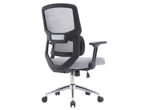 Chaise de bureau Lucca en maille respirante avec base métallique stable Q-Connect