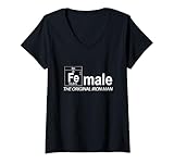Womens Female The Original Iron Man V-Neck T-Shirt