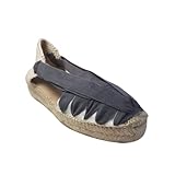 freiXas Alpargatas de Mujer con Cuña de Yute - Espardenya Catalana Valenciana - Sandalia de Plataforma de Esparto (Gris, numeric_39)