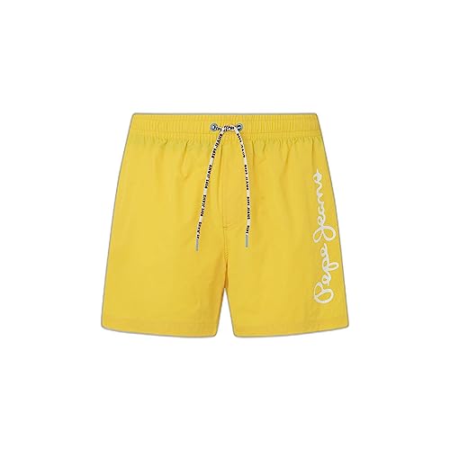 Pepe Jeans Finnick Swim Trunks, Amarillo (Bright Yellow), S para Hombre
