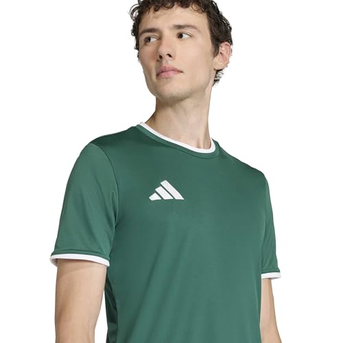 adidas Herren Entrada26 Jersey Shirt, Team Dark Green/White, S – Ansicht 4