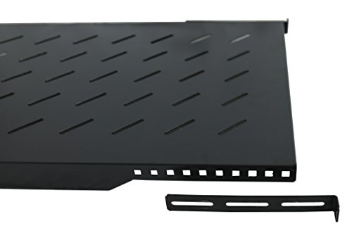 Raising Electronics Fixed Rack Server Shelf 19Inch Rack Mount 1U-Adjustable From 27-31Inch #TOP4