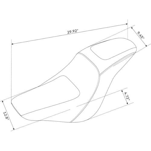 Siège conducteur avant Softail Low Rider FXLR 2018-2026 - 2