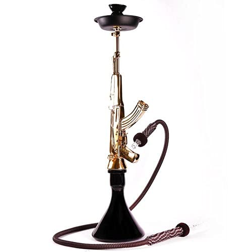 �V�[�V���E���^�o�RAK-47 ���p�C�v �������ȑ�^�T�C�Y Shisha Hookah �i���� �S�i���i�ς� NHMT�V�[�V��(Gold)