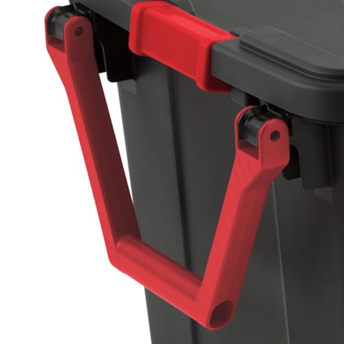 Sterilite 2-Pack Industrial Tote, Heavy-Duty Storage Bins w/ Lids and Wheels, 40 Gallon - Stackable Organizing Containers for Home, Garage, Office, and Basement by Sterilite - Image 9