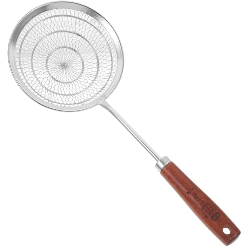 PRETYZOOM Stainless Steel Slotted Spoon Strainer Ladle for Frying Cooking Serving Kitchen Tool for Pasta Fried Foods Vegetables More