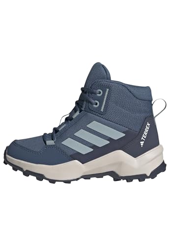 adidas Terrex AX4R Mid Hiking Shoes, Scarpe da Trekking, Wonder Steel/Magic Grey/Shadow Navy, 24 EU
