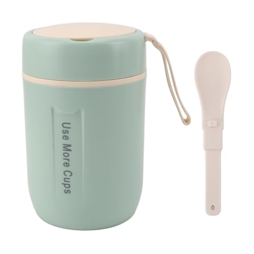 La Mejor Selección de Tazas de desayuno - los más vendidos. 42 Yosoo Health Gear Jarra de Alimentos Aislada de 600 Ml con Cuchara Plegable y Cubierta Doble, Taza de Desayuno de Acero Inoxidable Portátil de 304 Recipiente Termal de Almuerzo...