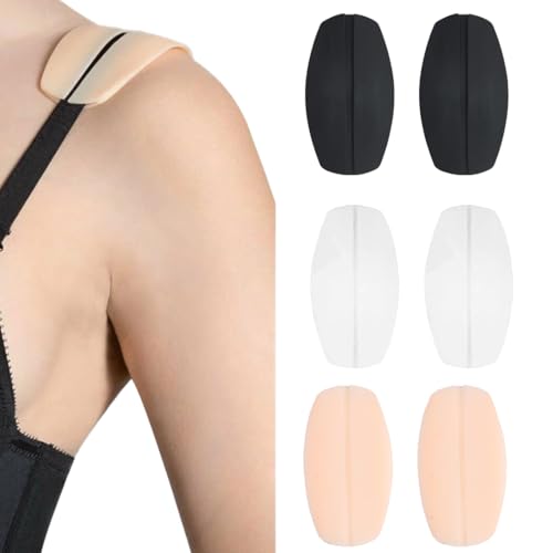 XYTAHDM 3 Paires Anti Glisse Bretelles Soutien Gorge,Sangle De Soutien Gorge Coussin,D'épaule Protège-Épaules Pads,Soulager la Douleur Aux Épaules(Taille régulière)
