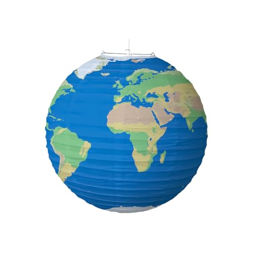 Linternas de papel solar de planetas (8 uds, 30 cm) para decoración de techo 7