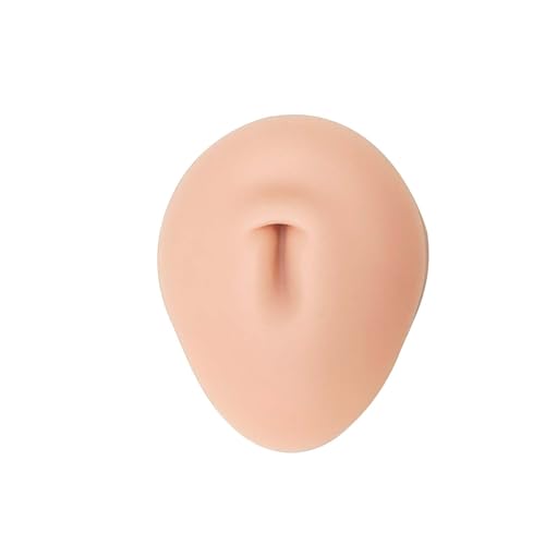 Vnmcry Modelo de Ombligo de Silicona Flexible Pieza Corporal para Práctica de Piercing Realista, Exhibición de Joyas