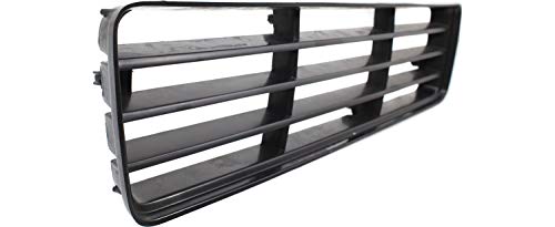 Evan-Fischer Grille Assembly Compatible With 1991-1993 Dodge D250 Plastic Grille Insert Painted Black Horizontal Bar Insert Set Of 2 #TOP8
