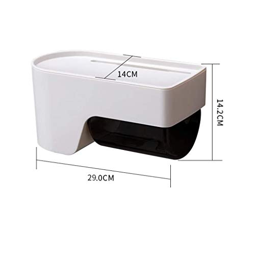 Bandeja de papel higiénico y sostenedor de rollo impermeable para pared 4