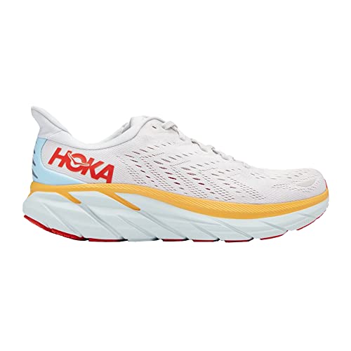 Image of Hoka One One Clifton 8 Running ShoesMen, Nimbus Cloud Blanc De Blanc, 9.5 US