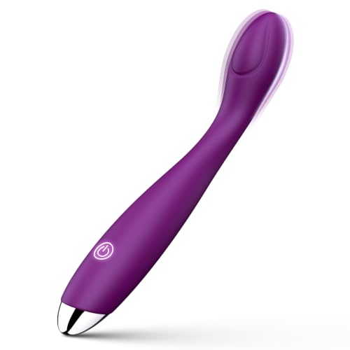 Dildo Vibrator Adult Sex Toys for Her Erncuuc Clitoral G Spot Vibrator with 10 Vibrating Modes IP68 Waterproof Rechargeable Vibrators for Women Couples Female Finger Anal Silicone Dildos Violet