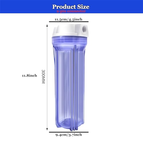 Boîtier transparent 10 pouces à 3 étages pour filtration d'eau de maison - 2