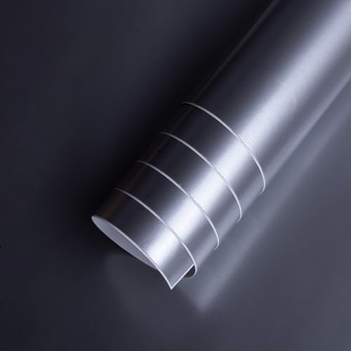 Image of Itsy Bitsy Vinyl Glossy Silver 12inch X 2ft 1 Roll | for Home Kitchen Countertop, Cabinet Furniture, Oil Proof, Table Top, Wall, Car Wrap Sheet, Wallpaper, Waterproof Vehicle Sticker
